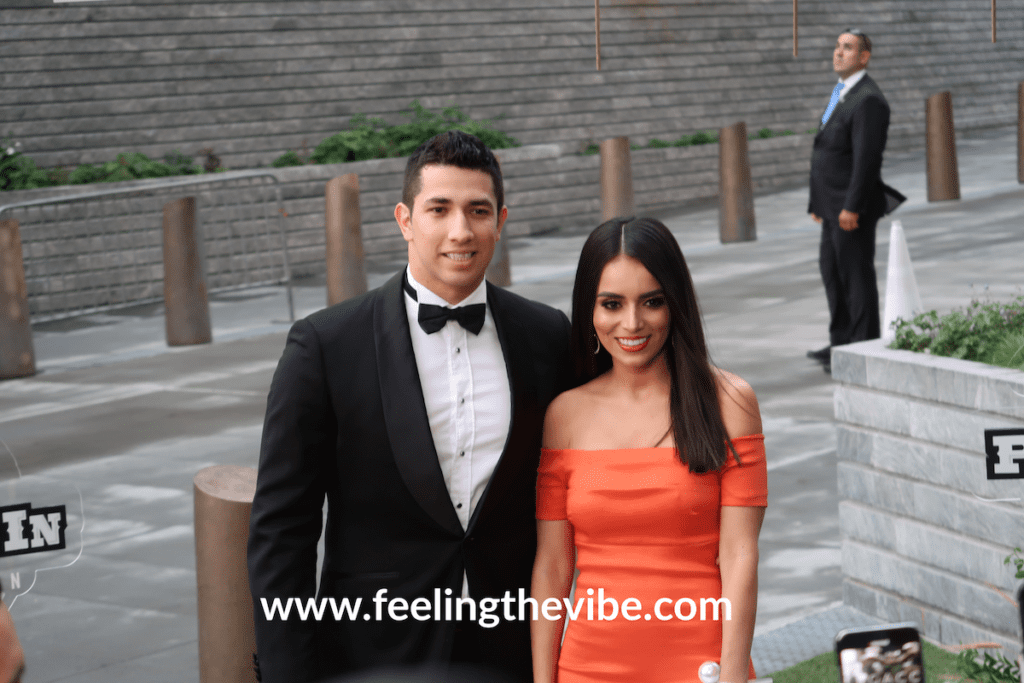 Luis Cessa with girlfriend Nancy at CC Sabathia's Gala 2019