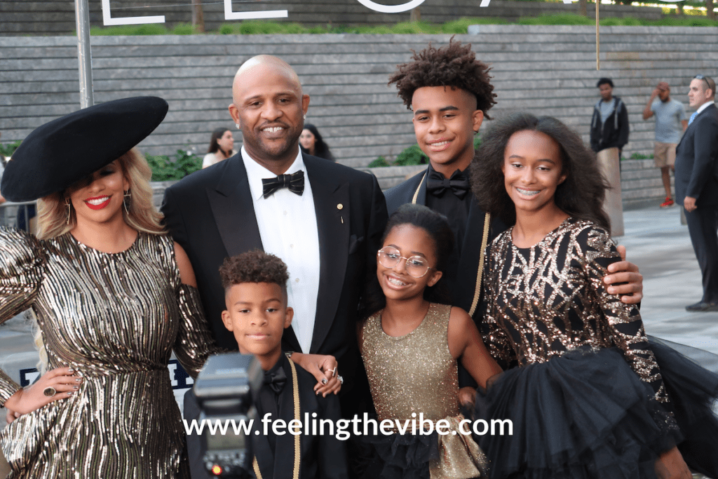 Amber Sabathia, CC Sabathia and Children at the Legaccy Gala 2019