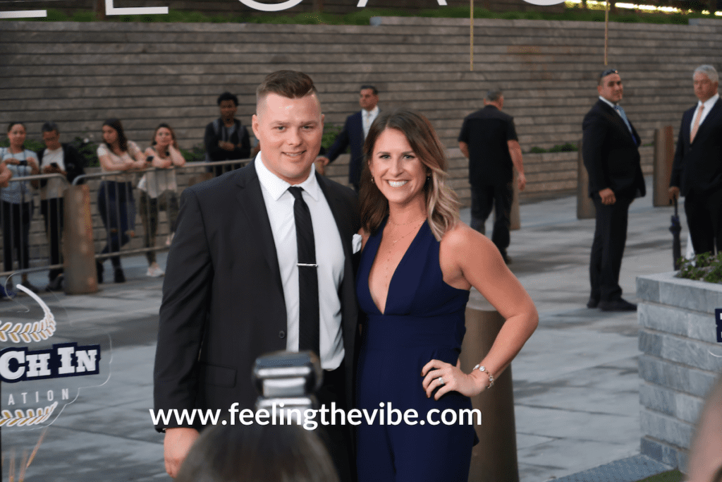 Luke Voit with wife Tori at CC Sabathia's Gala