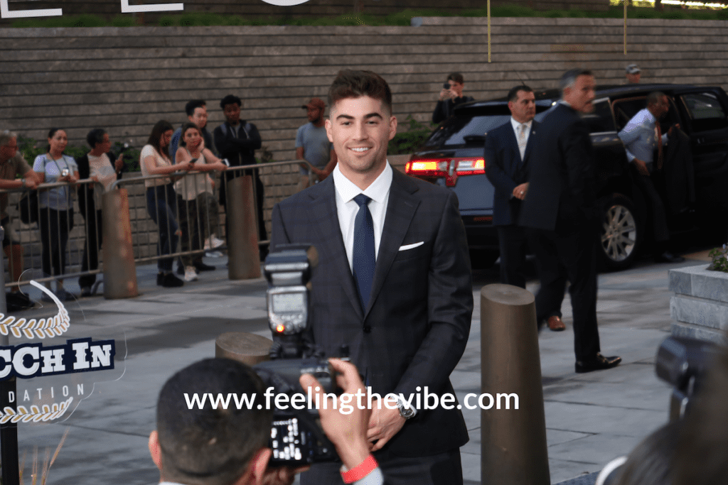 Tyler Wade arrives at the CC Sabathia Pitcchin Foundation Gala in NYC on September 16, 2019