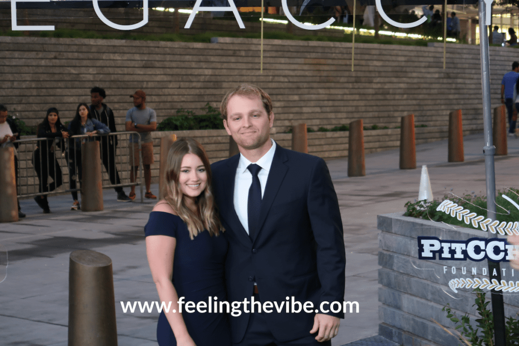 Chance Adams with his fiance Mackenzie at the CC Sabathia Gala 2019