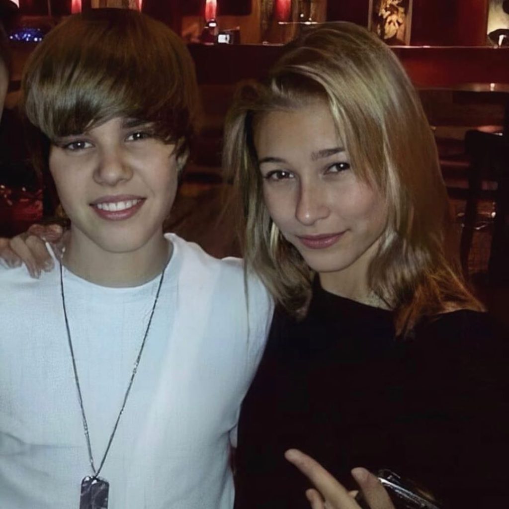 Justin Bieber and Hailey Baldwin young picture.