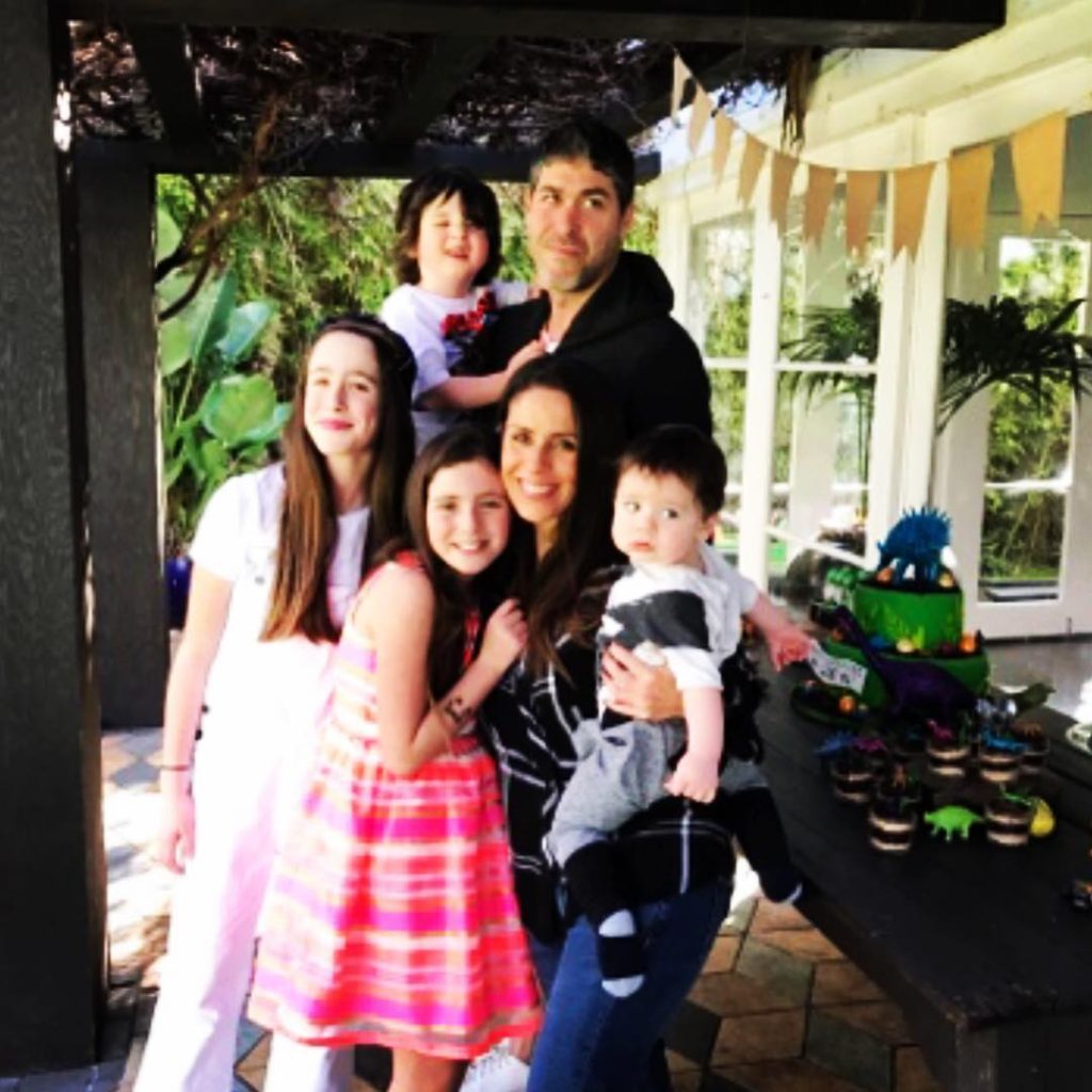 Soleil Moon Frye with husband Jason and 4 children.