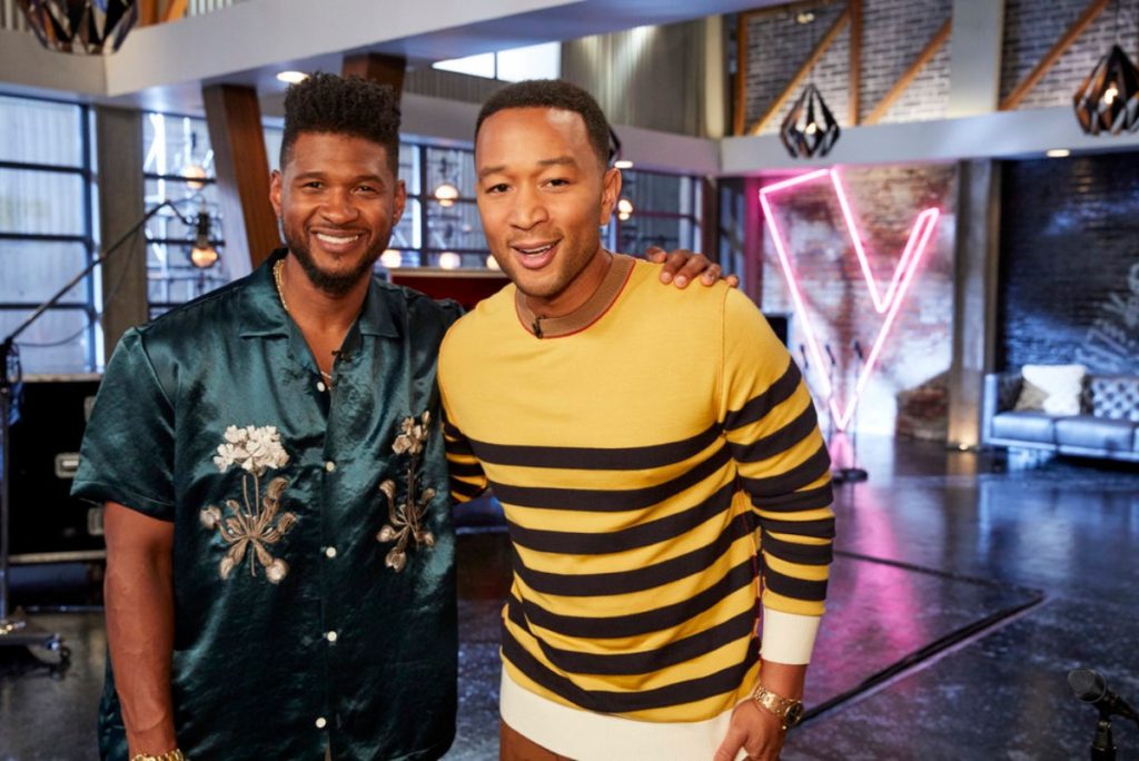 Usher and John Legend on 'The Voice'