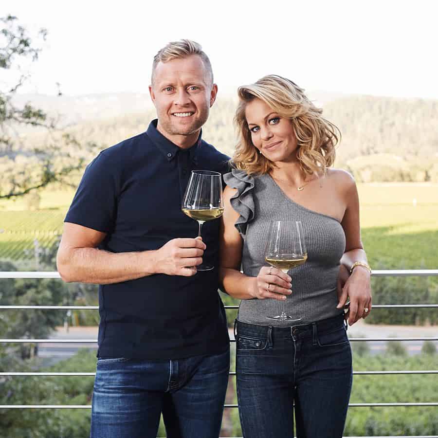 Candace Cameron Gray Shirt Wine