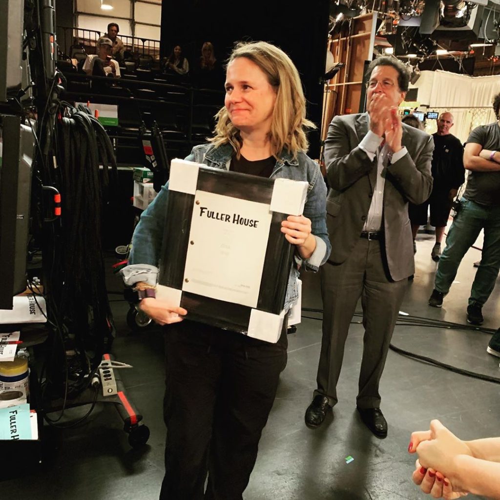 Andrea Barber writes her very first episode of 'Fuller House' Season 5