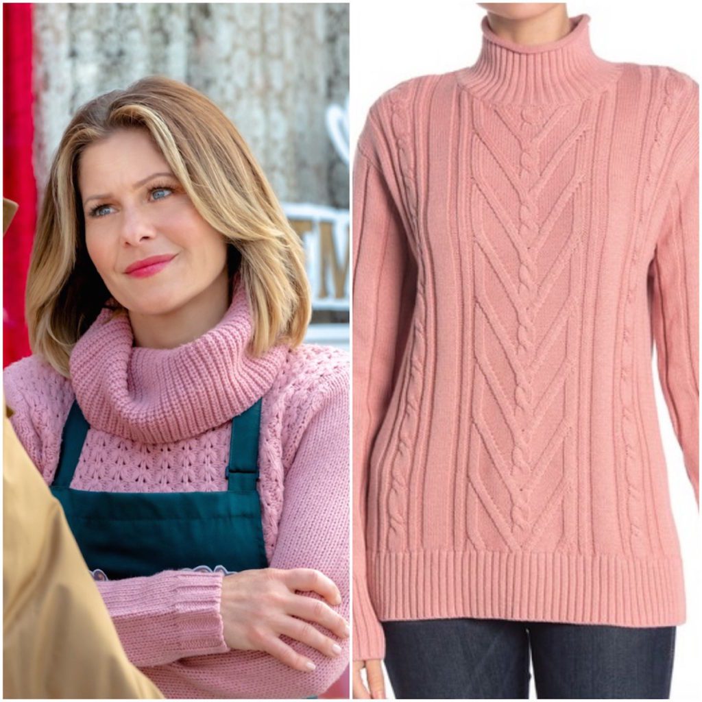 Candace Cameron Bure, 'Christmas Town' Pink Sweater