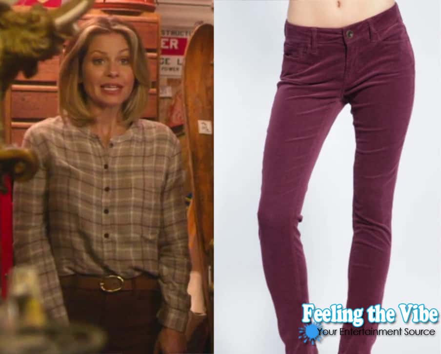 Candace Cameron wearing Corduroy jeans