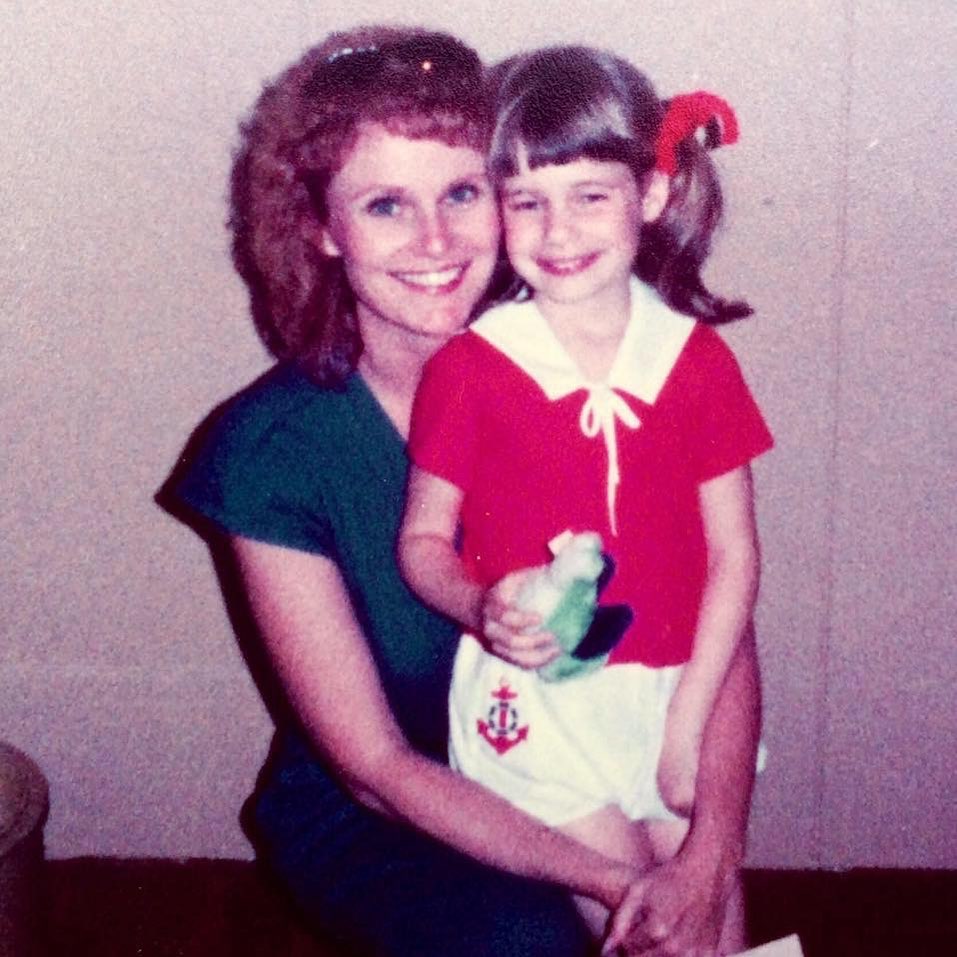 Andrea Barber with her mother photo