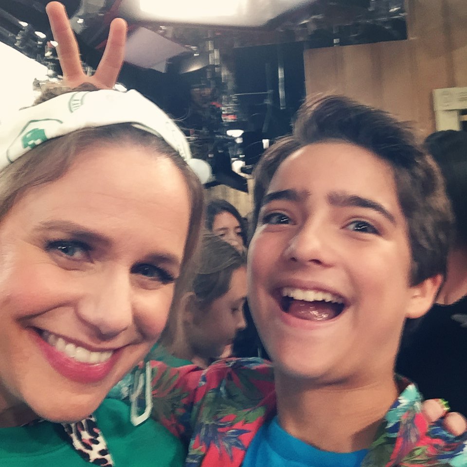 Andrea Barber and Elias Harger from Fuller House Season 5