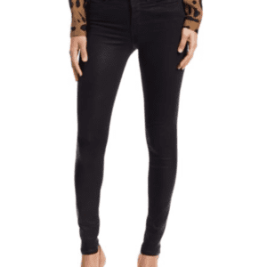 L'Agence Marguerite High-Rise Coated Skinny Jeans