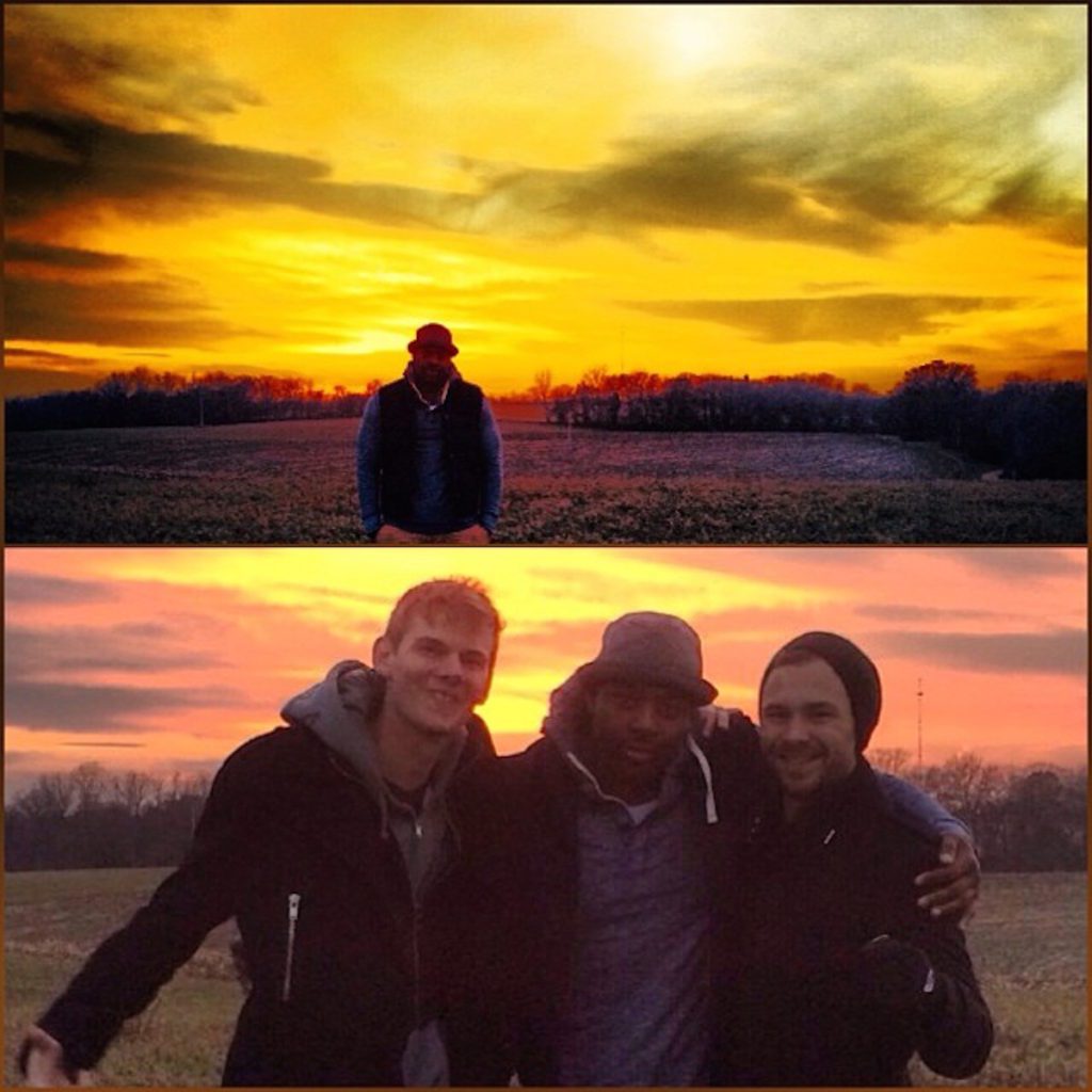 LaRoyce Hawkins with Patrick John Flueger in Minnesota - November 2013