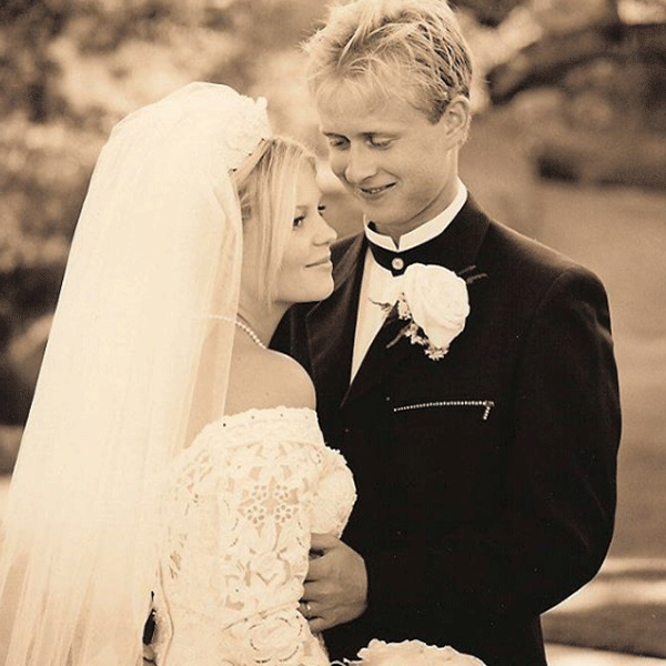 Candace Cameron Bure on her wedding day to husband Valeri Bure 1996.