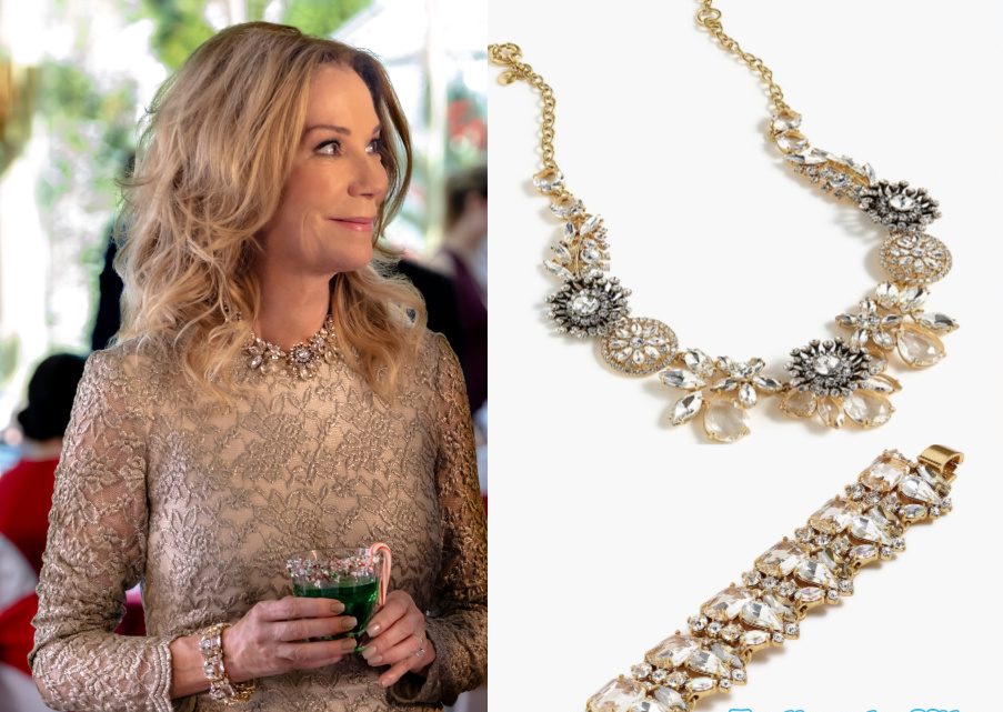 Kathie Lee Gifford's necklace and bracelet in A Godwink Christmas Movie