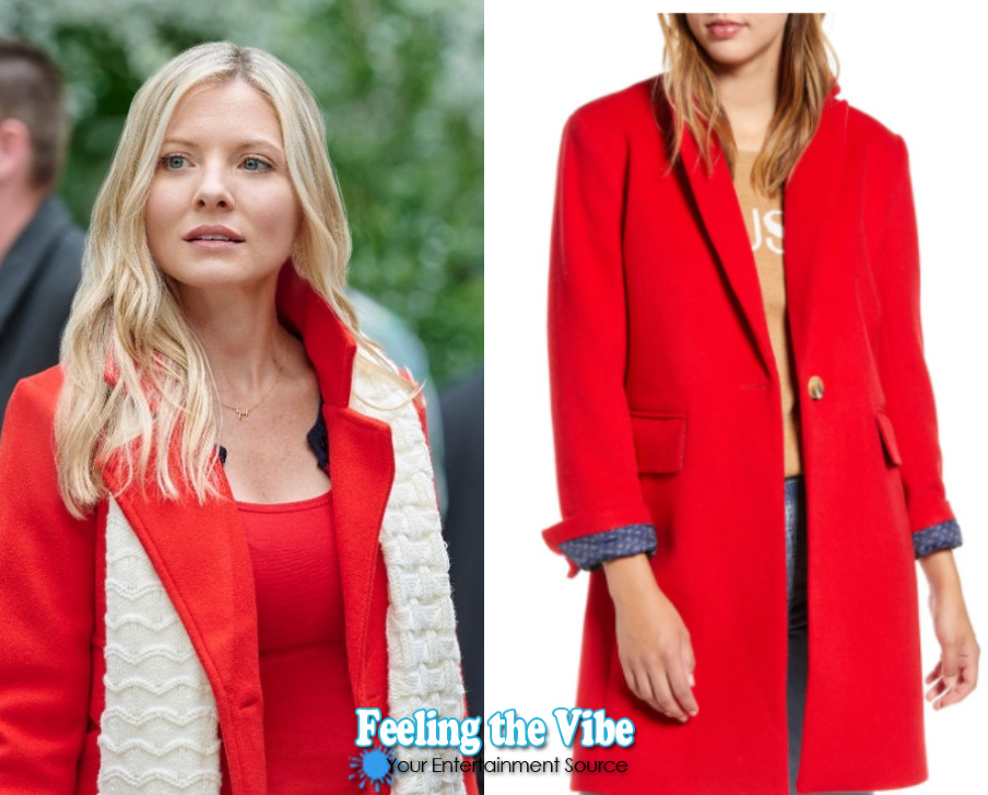 Red coat in Hallmark Channel's Christmas at Graceland