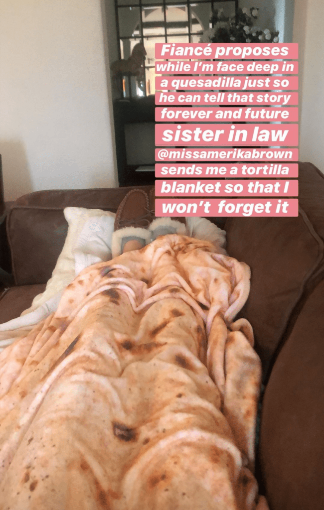 Cassidy Gifford's quesadilla blanket