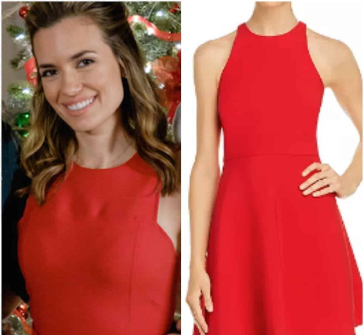 Torrey DeVitto, red dress