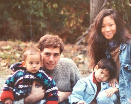 Ben Levin with his parents and brother photo