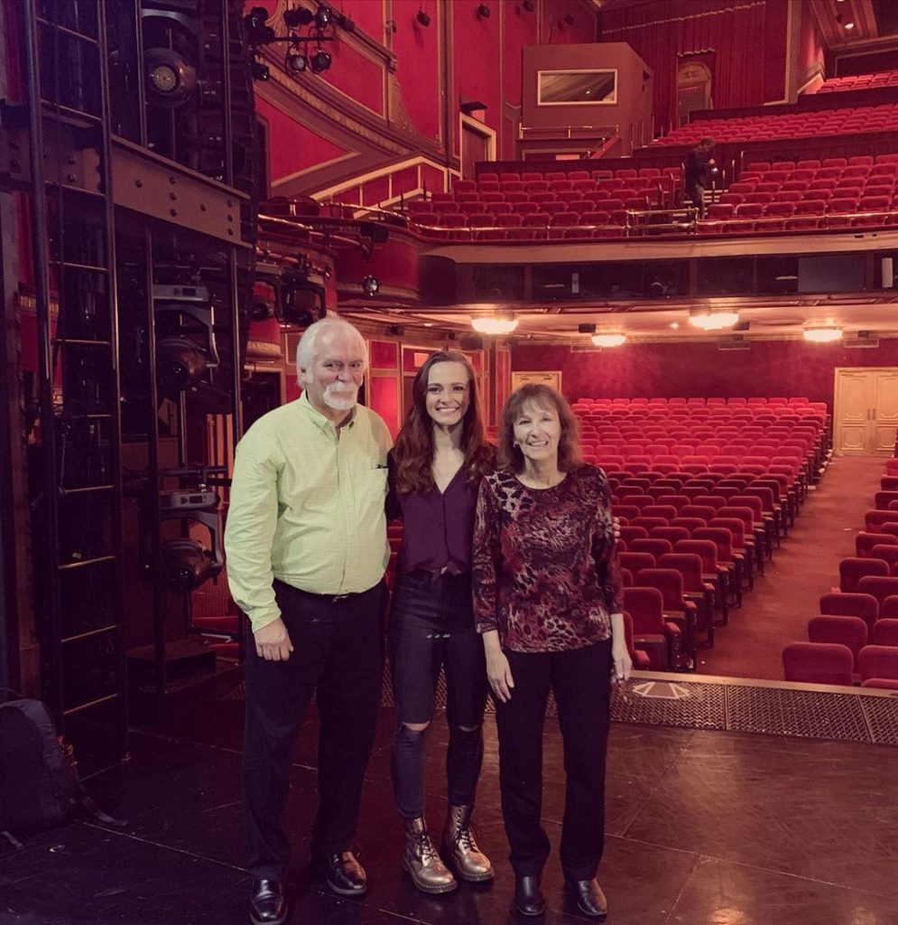 Jennifer Noble with her parents