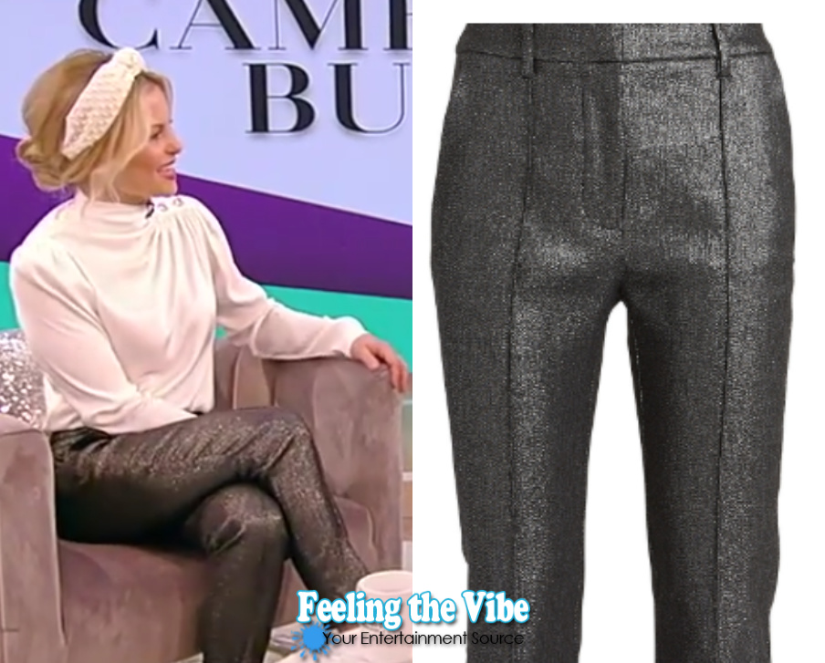 Candace Cameron's silver trousers from the Tamron Hall Show