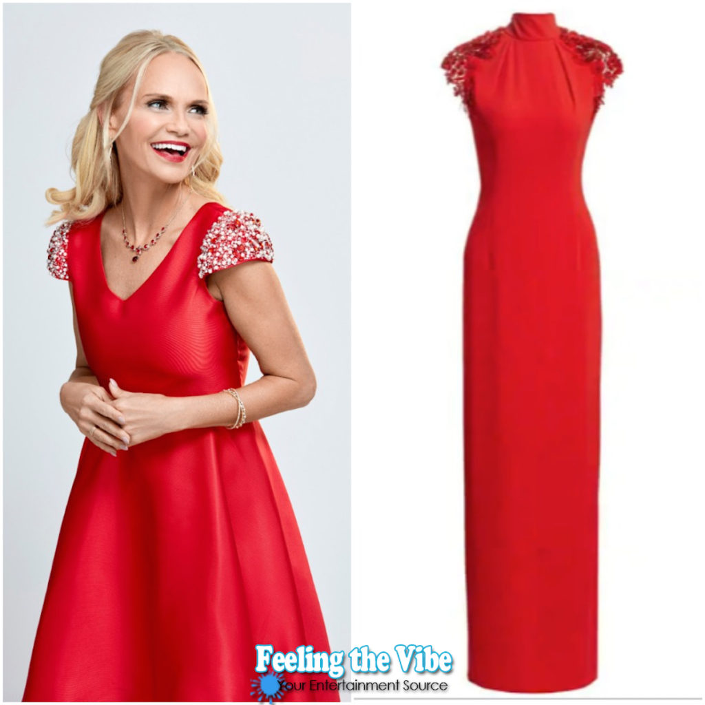 Red dress on Kristin Chenoweth in Christmas Love Story