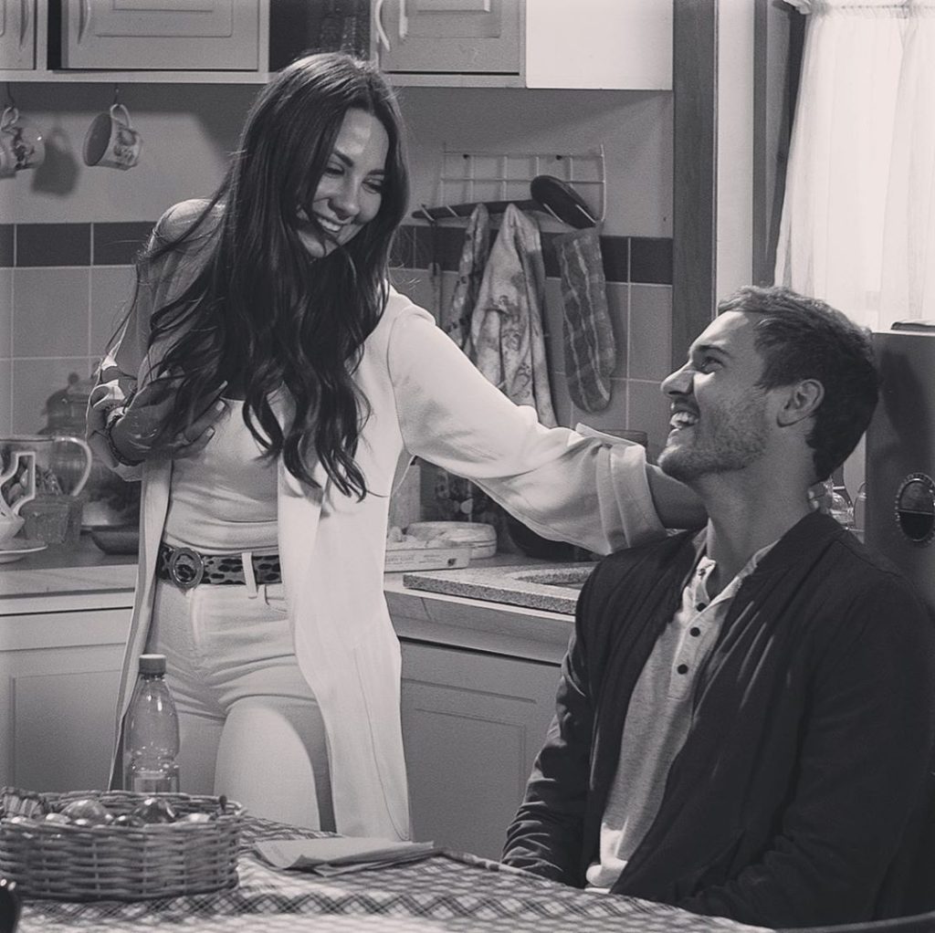 Kelley Flanagan and Peter Weber from the bachelor