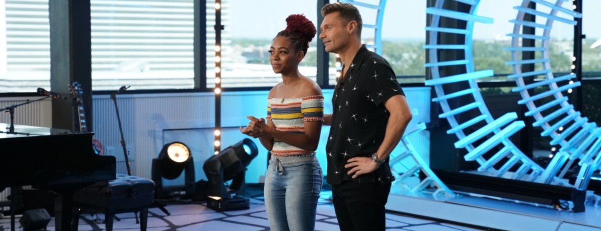 Ryan Seacrest and Courtney Timmons from American Idol