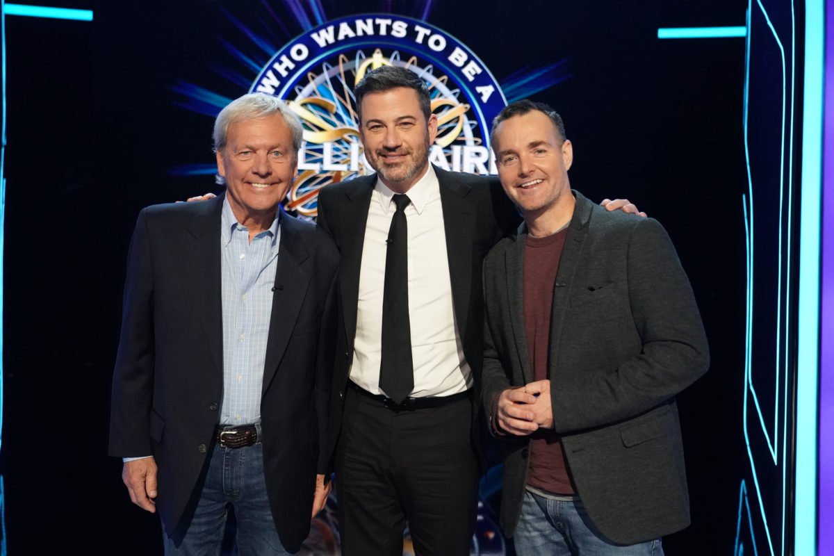 Reb Forte and Will Forte with Jimmy Kimmel on Who Wants to be a Millionaire