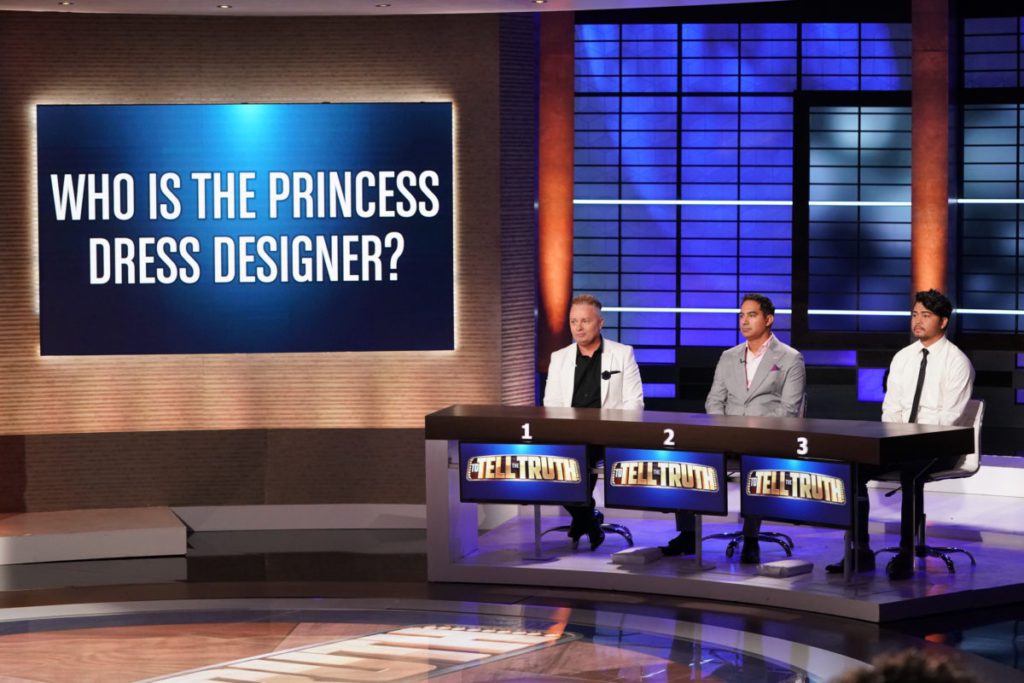 princess dress designer contestants on to tell the truth