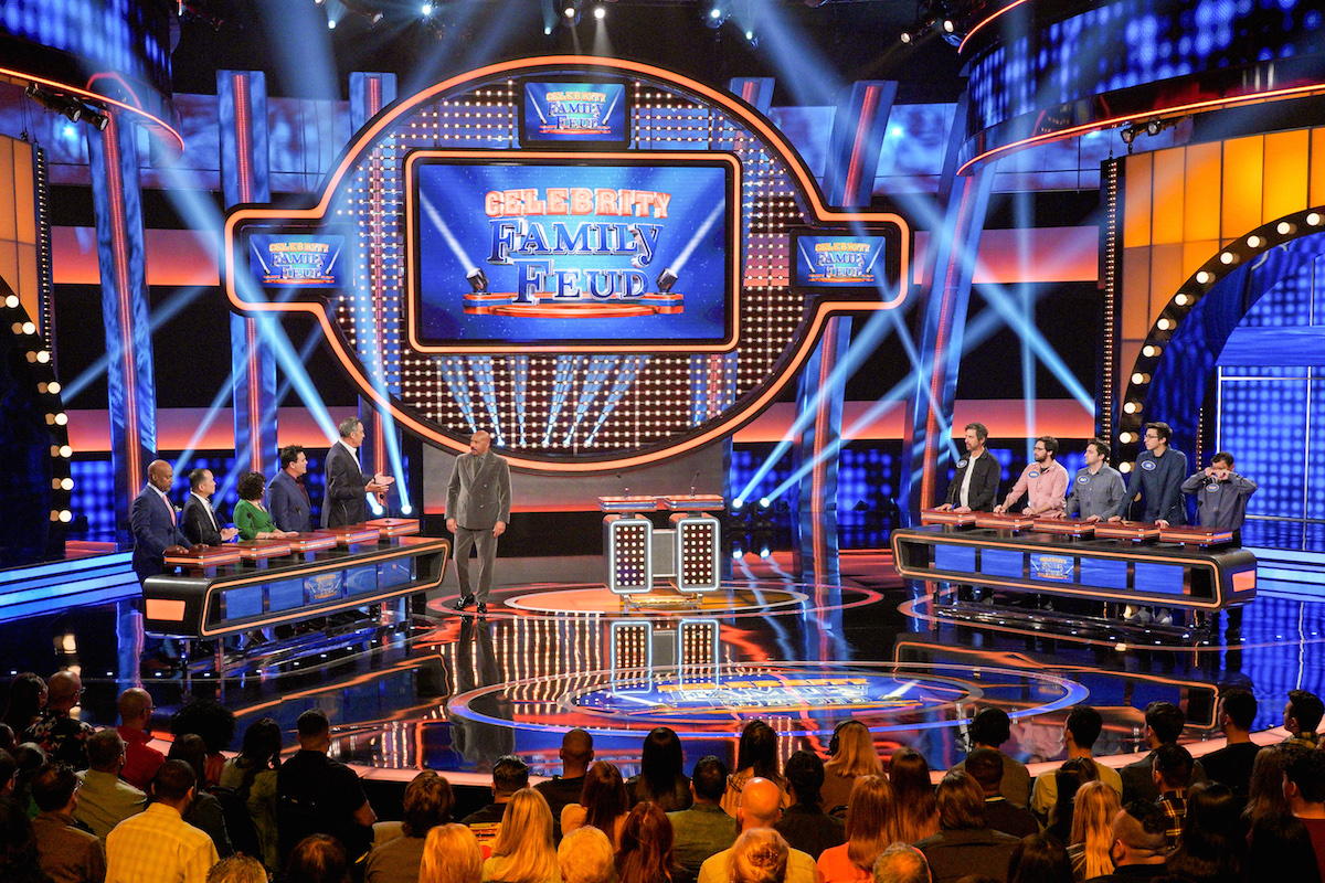 Ray Romano vs. Brad Garrett on Celebrity Family Feud See Photos