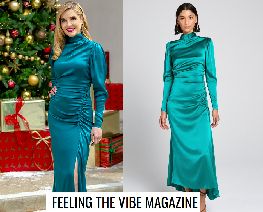 Jen Lilley blue dress from 2020 Miracles of Christmas special