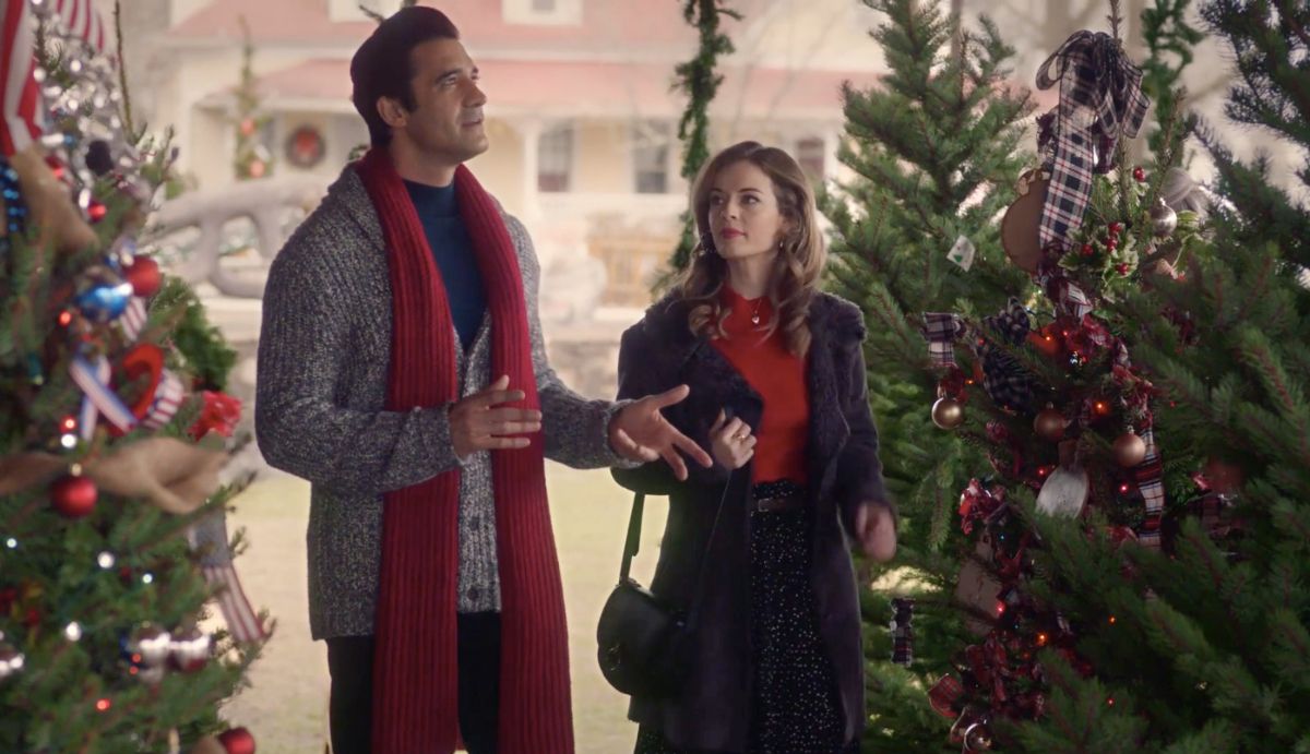 Anni Krueger and Gilles Marini in A Taste of Christmas