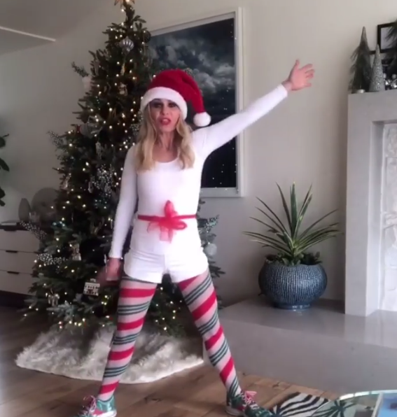 Candace Cameron Bure Christmas Workout and Sneakers