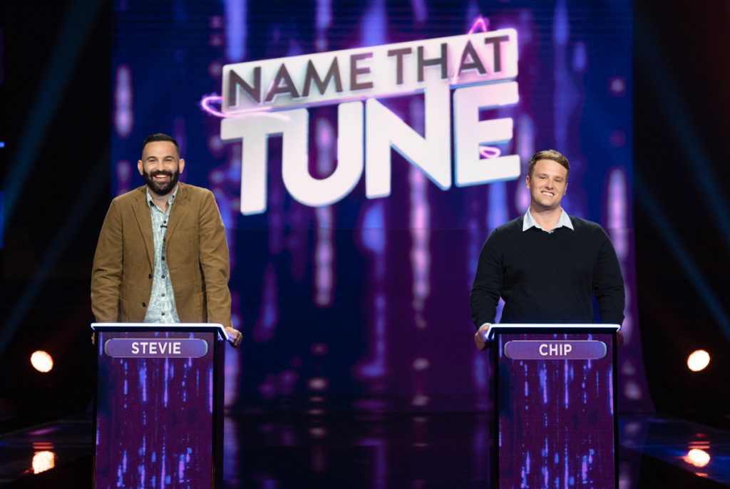 Stevie and Chip on Name That Tune 2021