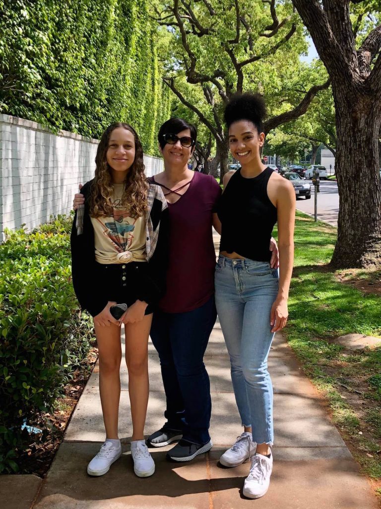 Corinne Foxx and mom Connie Kline