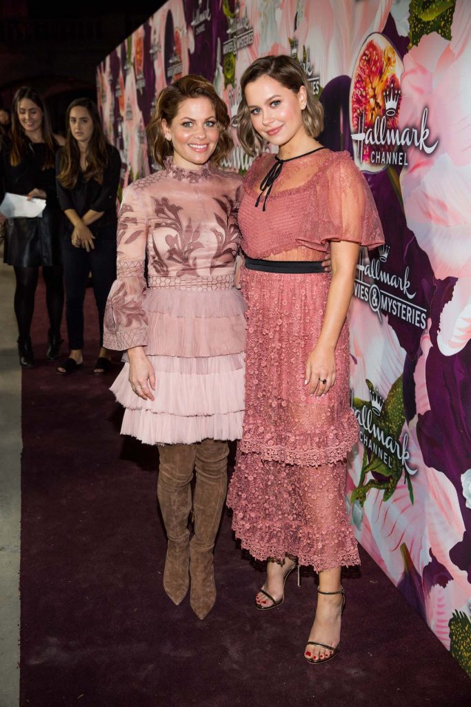 Candace Cameron Bure with daughter Natasha at 2018 TCA's