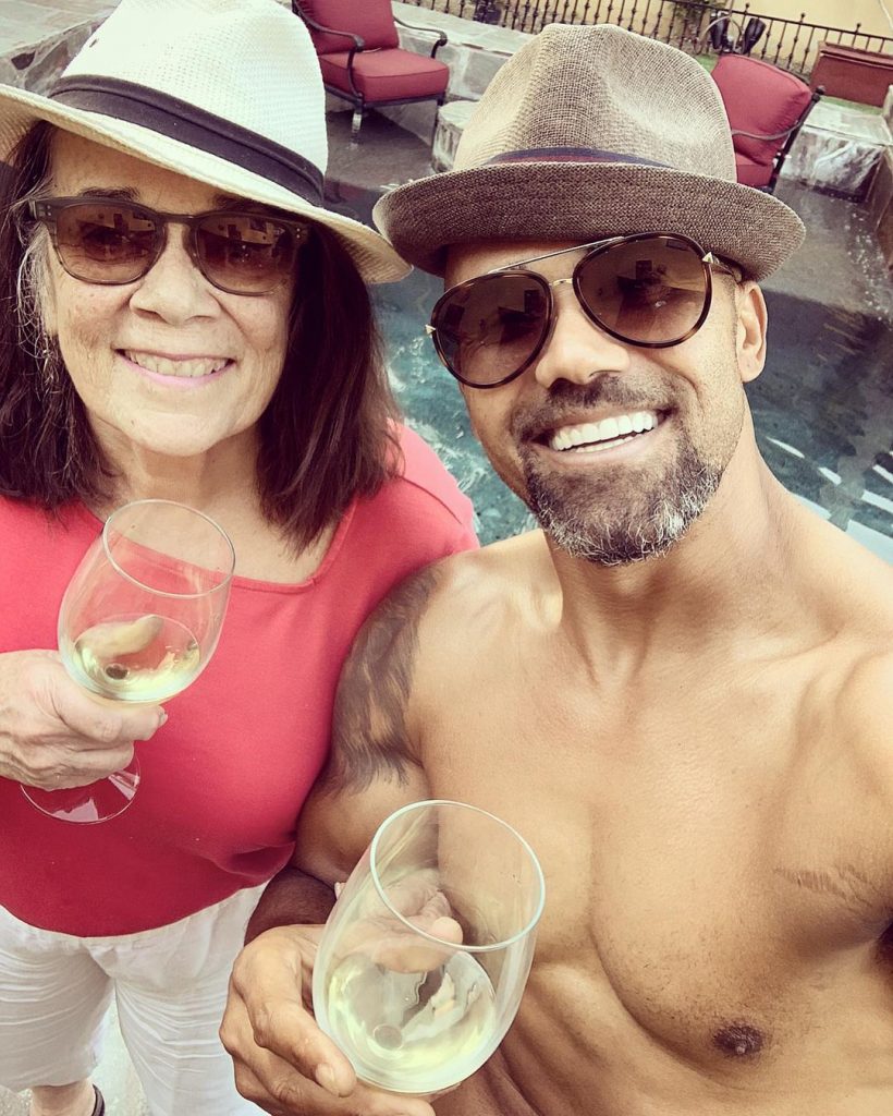 Shemar Moore and his mom Marilyn Wilson