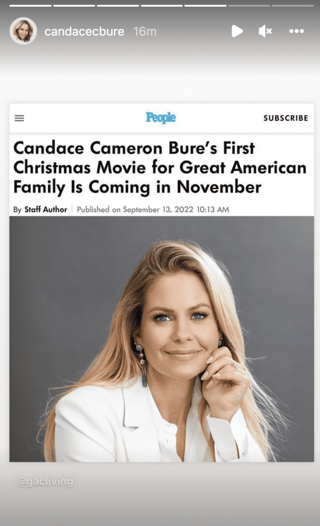 A Christmas...Present Starring Candace Cameron Bure 2022