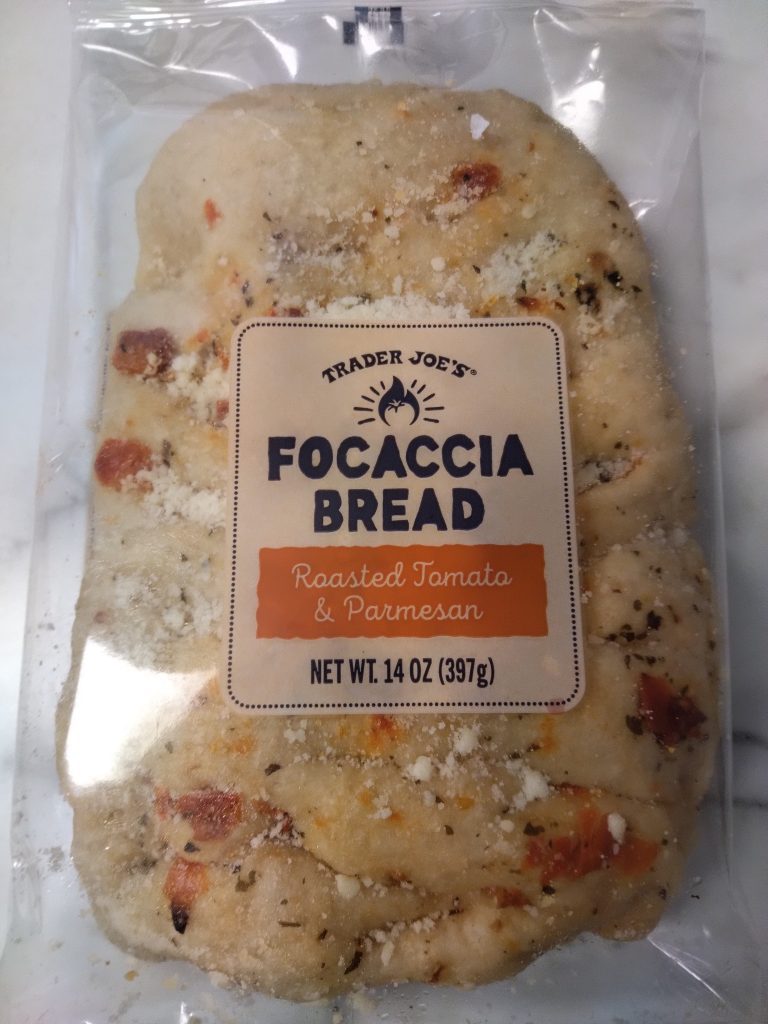 Focaccia bread from Trader Joe's