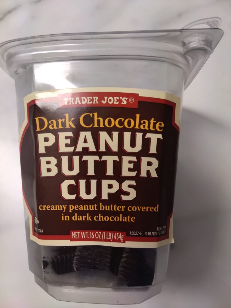 Trader Joe's dark chocolate peanut butter cups