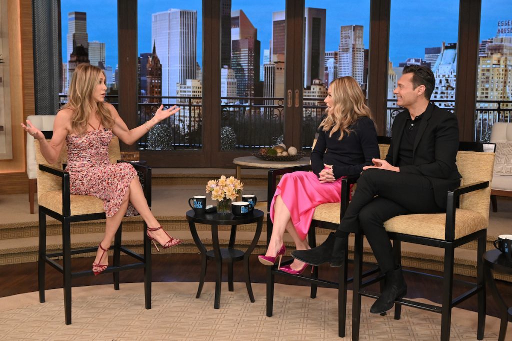 Jennifer Aniston on live with Kelly and Ryan 2023