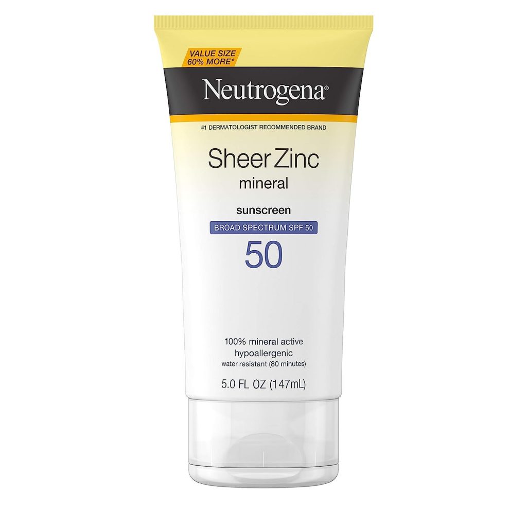 Neutrogena Sheer Zinc Face Mineral Sunscreen