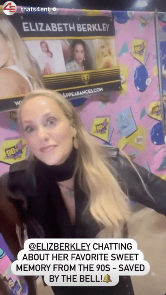 Elizabeth Berkley at the 90's Con in Hartford, CT 2023