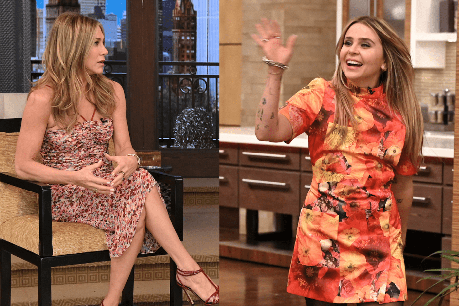 Jennifer Aniston and Mae Whitman on Live with Kelly and Ryan
